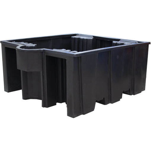 (Clearance) Black Single IBC Spill Pallet - BB3 ||1125ltr Sump Capacity