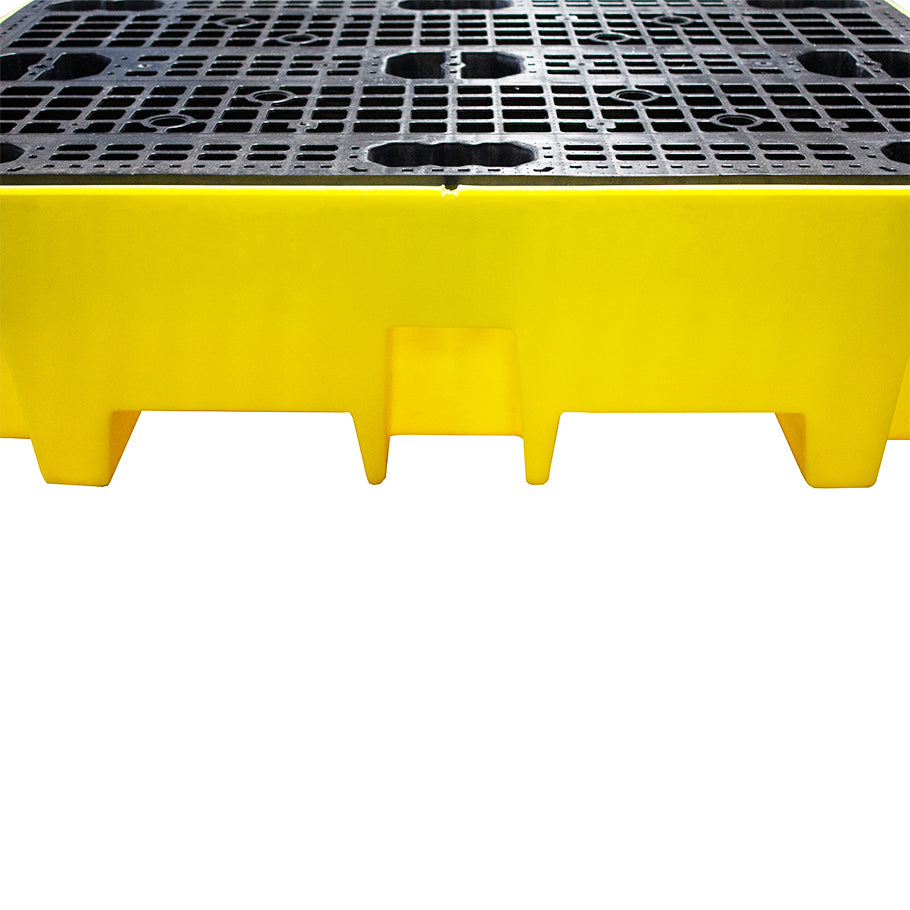 (Clearance) Double Drum Spill Pallet - BP2 || 240ltr Sump Capacity