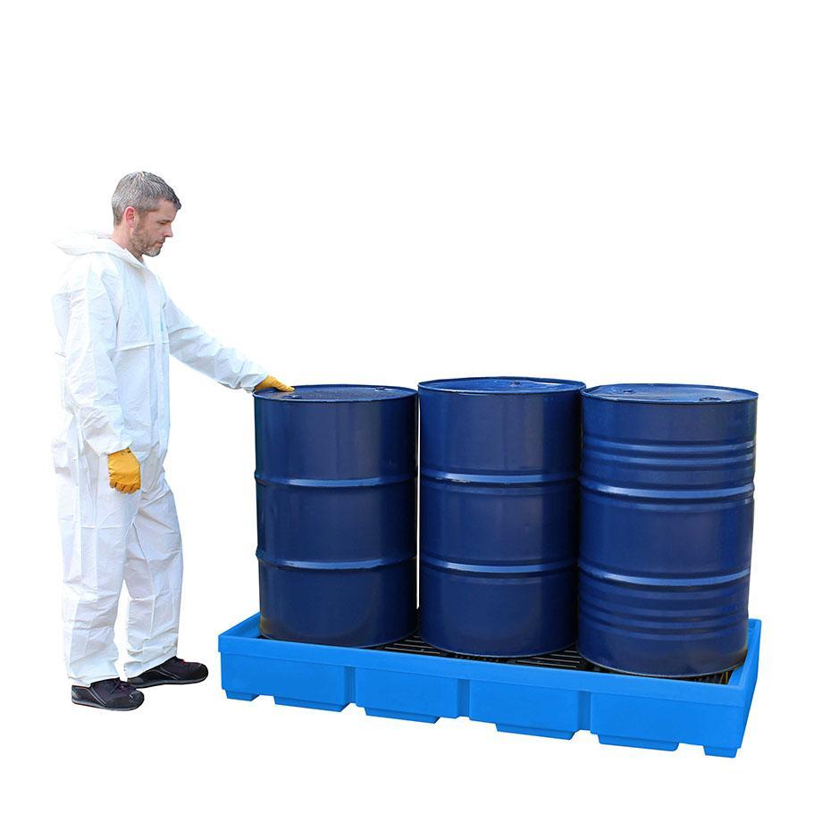 BP3 - 3 Drum Plastic Bunded Spill Containment Pallet
