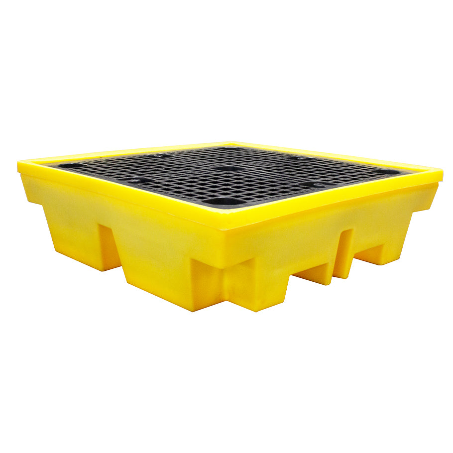 Plastic 4 Drum Spill Pallet - BP4 ||To Hold 4 Drums