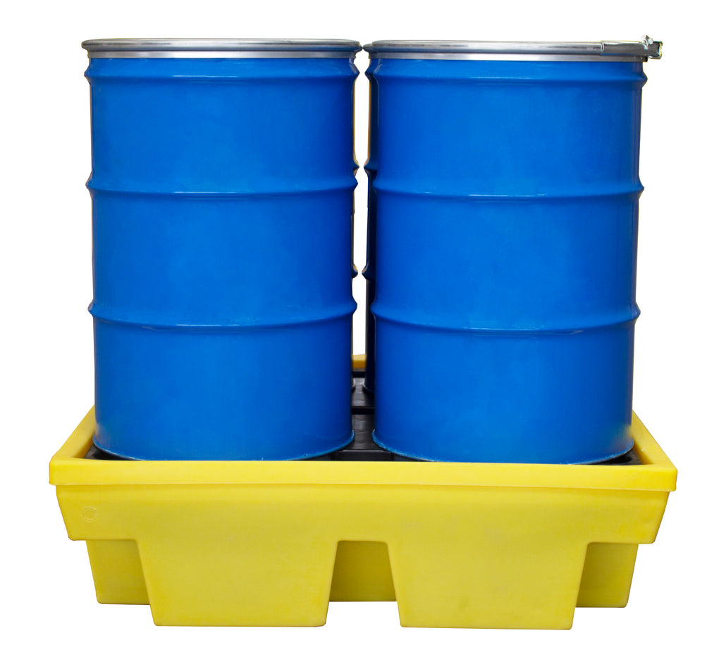 Plastic 4 Drum Spill Pallet - BP4 ||To Hold 4 Drums
