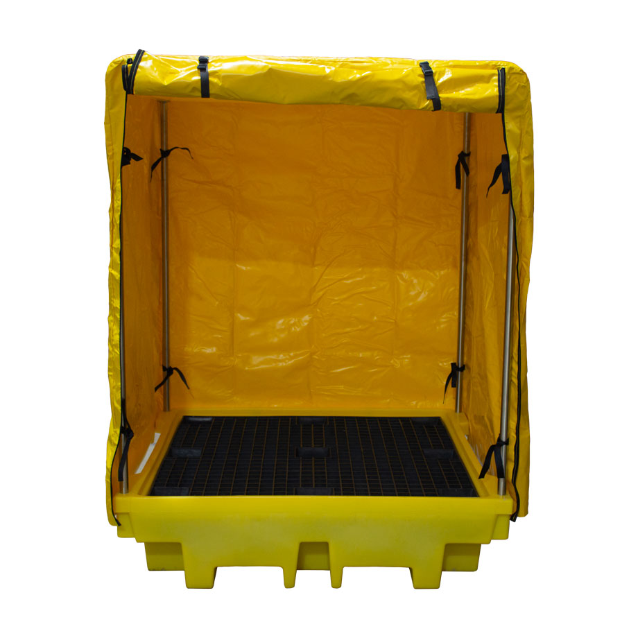 BP4C - 4 Drum Covered Bunded Spill Containment Pallet