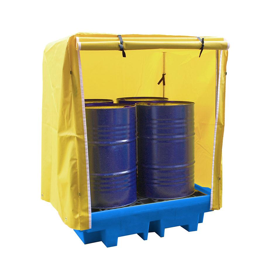BP4C - 4 Drum Covered Bunded Spill Containment Pallet