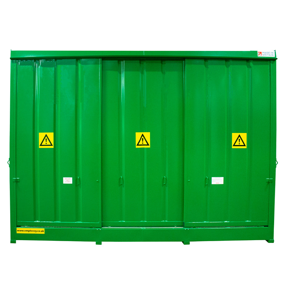 Steel Secure Drum or IBC Store – DPU24-6 ||To Hold 24 Drums or 6 IBC