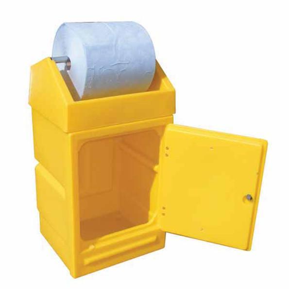 Lockable Cabinet with Roll Holder |
