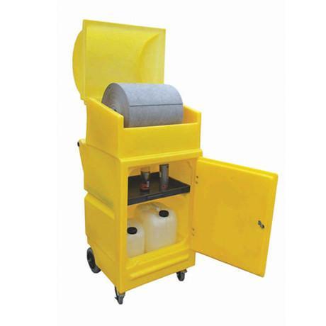 Lockable Cabinet on Wheels with Roll Holder 