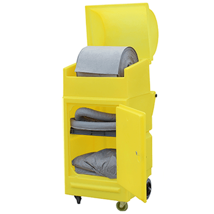 Lockable Cabinet on Wheels with Roll Holder - PMCS4 ||L640 x W725 x H1520mm