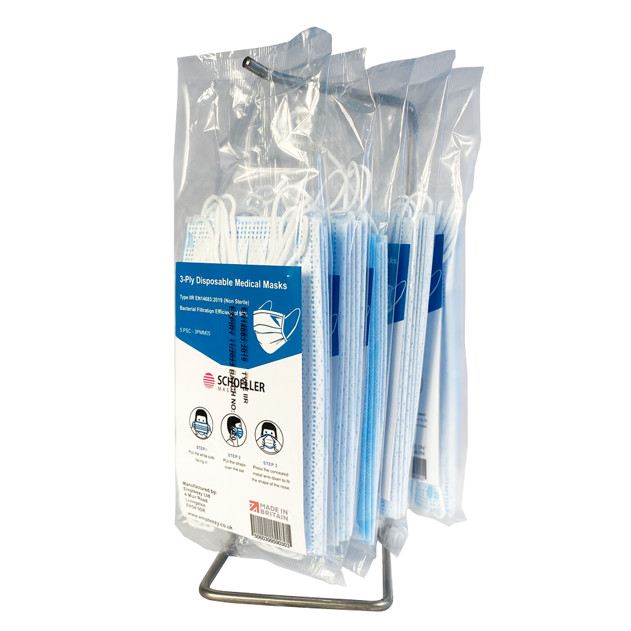 (Clearance) 3-Ply Medical Mask - 3PMM05 || 200 Packs of 5